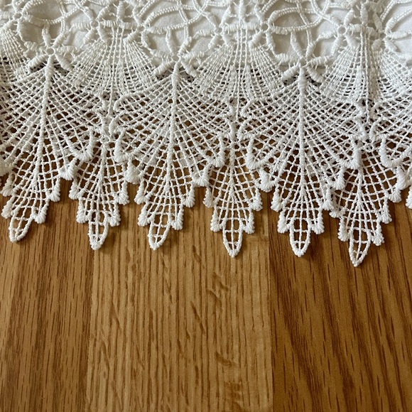 Y2K White Off the shoulder peasant top - Picture 4 of 4